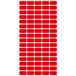 Самоз.етикет за цени 12/22 червен 800 бр