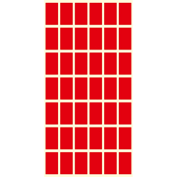 Самоз.етикет за цени 17/30 червен 420 бр