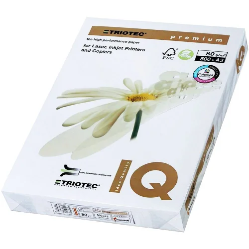 Хартия IQ Premium Triotec A3 80гр 500л, 1000000000001425