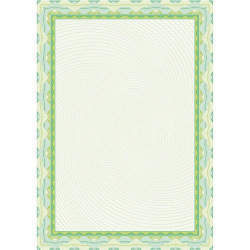 Paper design green Certificate A4