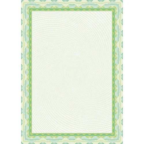 Paper design green Certificate A4, 1000000000014819