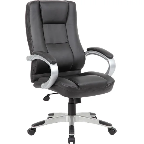 Chair Indiana eco leather black, 1000000000014899