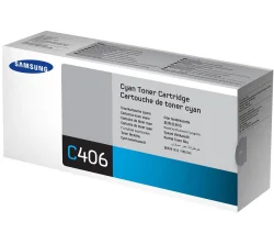 Тонер Samsung CLT-C406S Cyan оригинал 1k