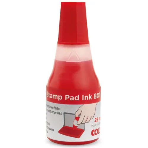 Colop red ink 25ml, 1000000000008389