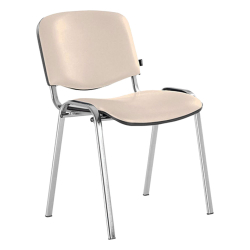 Стол Iso Chromе еко кожа бежово