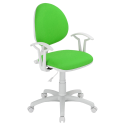 Chair Smart White fabric green