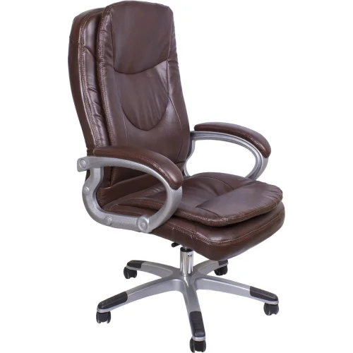 Chair Jen eco leather brown, 1000000000016214