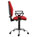 Chair Omega chrome with armrests, red, 1000000000016961 05 