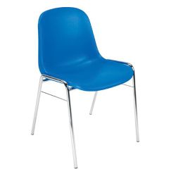 Стол Beta Chrome пластмаса син