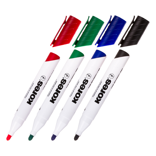 Борд маркер Kores ECO XW1 объл 4 цвята, 1000000000050292 02 