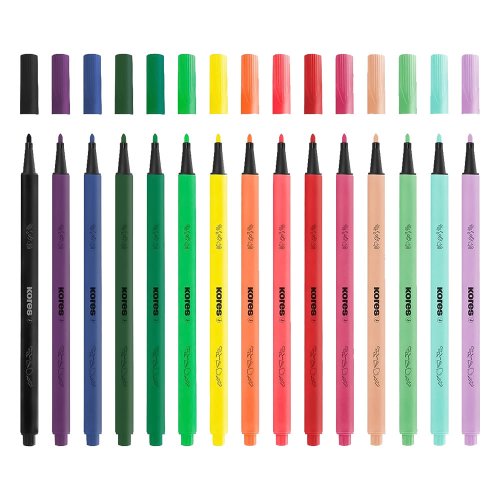 Kores K-Beats Felt tip pens 15 colоrs, 1000000000050265 02 