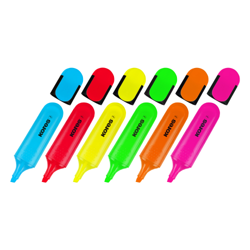 Текст маркер Kores 6 цвята, 1000000000050291 02 