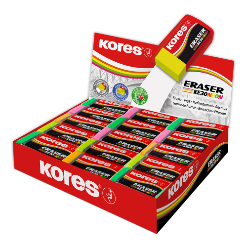 Kores KE30 Neon Eraser 40/21/10mm, 1000000000050235 02 