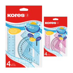 Чертожен комплект Kores Geo 15 4 части