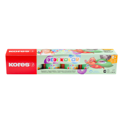 Боя рисувай с пръсти Kores 6 цвята 30мл