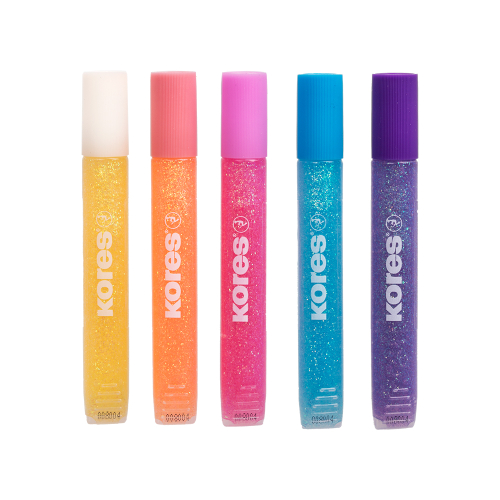 Течно лепило Kores Glitter Pastel 5 броя, 1000000000050220 02 