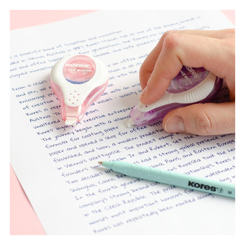 Коректор лента Kores 2WAY Pastel 4мм/8м, 1000000000050222 06 