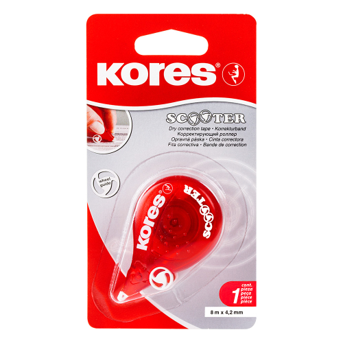 Kores Scooterred Correction tape 4.2mm/8, 1000000000020547 06 