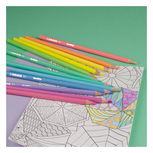 Цветни моливи Kores Kolores Pastel 24цв, 1000000000050254 03 
