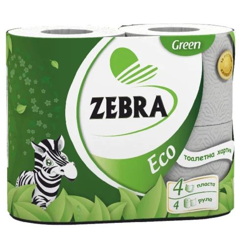 Тоалетна хартия Рециклирана  Zebra Eco, 1000000000019443