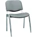 Chair Iso Chrome eco leather grey, 1000000000019498 03 