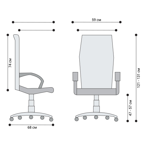 Manager's chair Paros eco leather black, 1000000000019506 04 