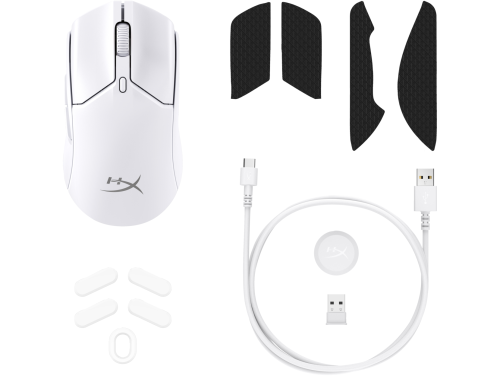 HyperX Pulsefire Haste 2 Mini Wireless Gaming Mouse, White, 2000197192120224 07  — OK Office HyperX Pulsefire Haste 2 Mini Wireless Gaming Mouse, White, 2000197192120224 07