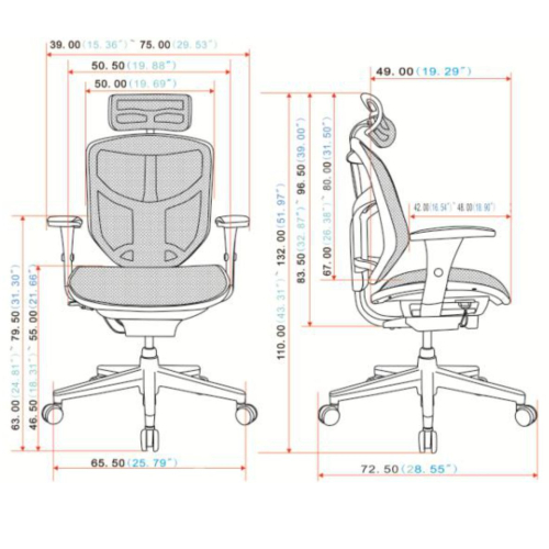 Chair Enjoy mesh black, 1000000000020062 05 