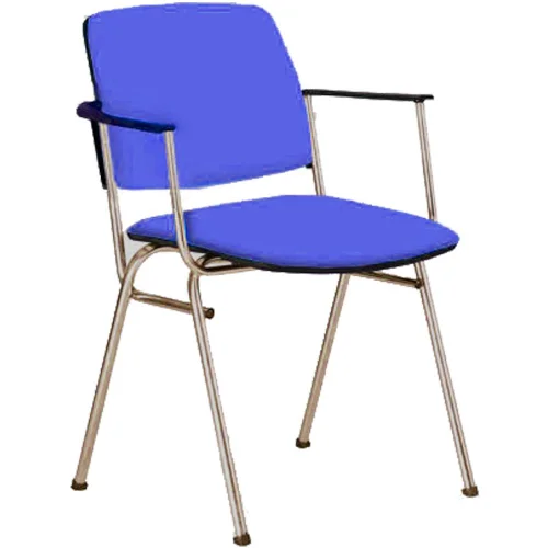 Chair Isit Arm Chrome fabric blue, 1000000000020065