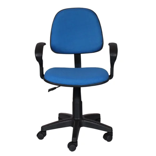 Chair Task Eco with arm fabric blue, 1000000000028177 02 
