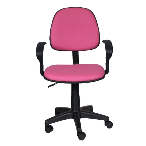 Chair Task Eco with arm fabric pink, 1000000000028178 02 