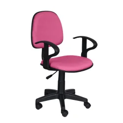 Chair Task Eco with arm fabric pink