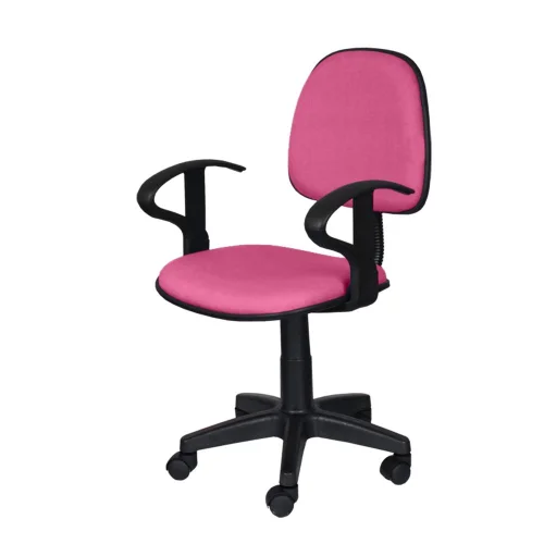 Chair Task Eco with arm fabric pink, 1000000000028178 03 