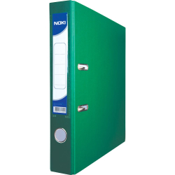 Lever arch file Noki PP A4 5cm green