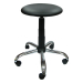 Stool Lift Chrome eco leather black, 1000000000020872 03 