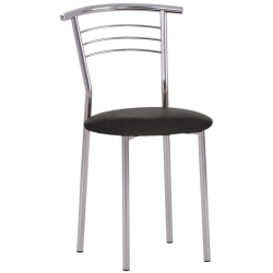 Chair Marko Chrome eco leather black