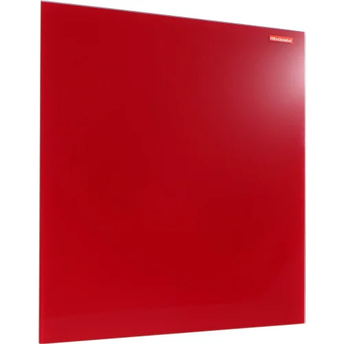 Red magnetic glass board 45/45 cm, 1000000000021192
