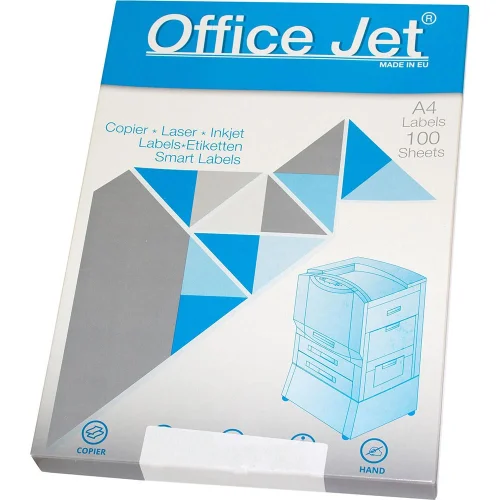 Етикети Office Jet 105/148 A4 4ет 100л, 1000000000021393