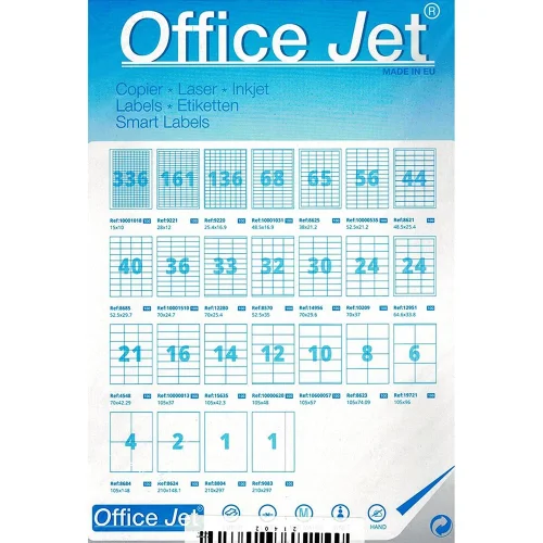 Етикети Office Jet 210/297A4 рг 1ет 100л, 1000000000021403 02 