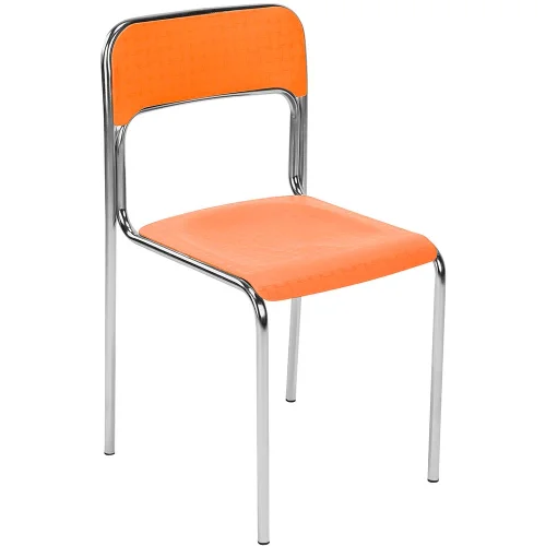 Chair Cortina plastic orange, 1000000000021598