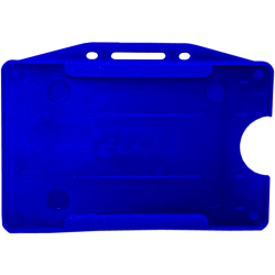Badge horizontal hard PVC blue