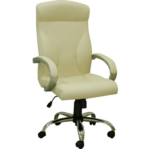 Chair Riga eco leather beige, 1000000000022258