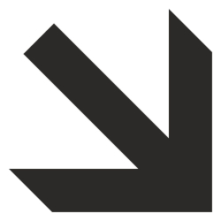 Знак самоз. Стрелка надолу