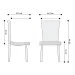 Chair Iso Bianco Chrome fabric orange, 1000000000022416 03 