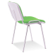 Chair Iso Bianco Chrome fabric green, 1000000000022417 03 