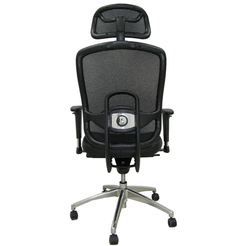 Chair Baristo HR chrome mesh black, 1000000000022601 02 