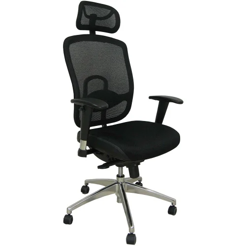 Chair Baristo HR chrome mesh black, 1000000000022601