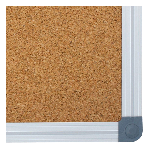 Cork board with aluminum frame 90/120cm, 1000000000022846 02 