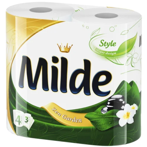 Toilet paper Milde green 4 pieces, 1000000000023079