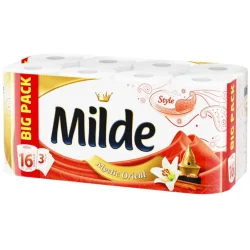 Toilet paper Milde red 16 pieces